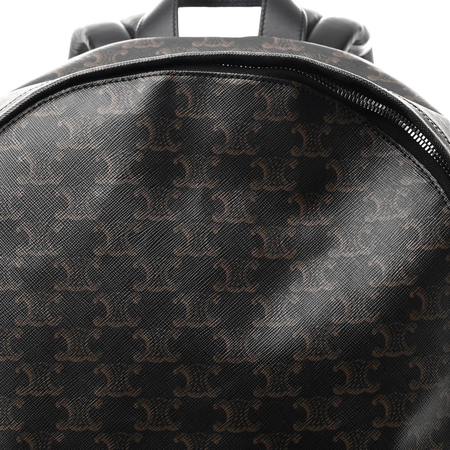 Triomphe Canvas XL Calfskin Backpack Black