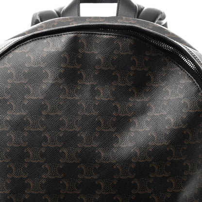 Celine Triomphe Canvas XL Calfskin Backpack Black 9 of 11