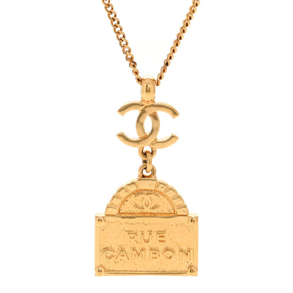 Chanel Metal CC Rue Cambon Necklace Gold 4 of 5