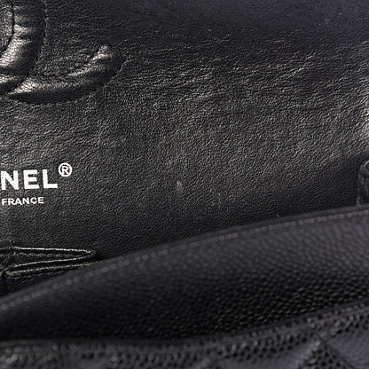 Chanel Caviar Quilted Medium Double Flap Black 12 of 17