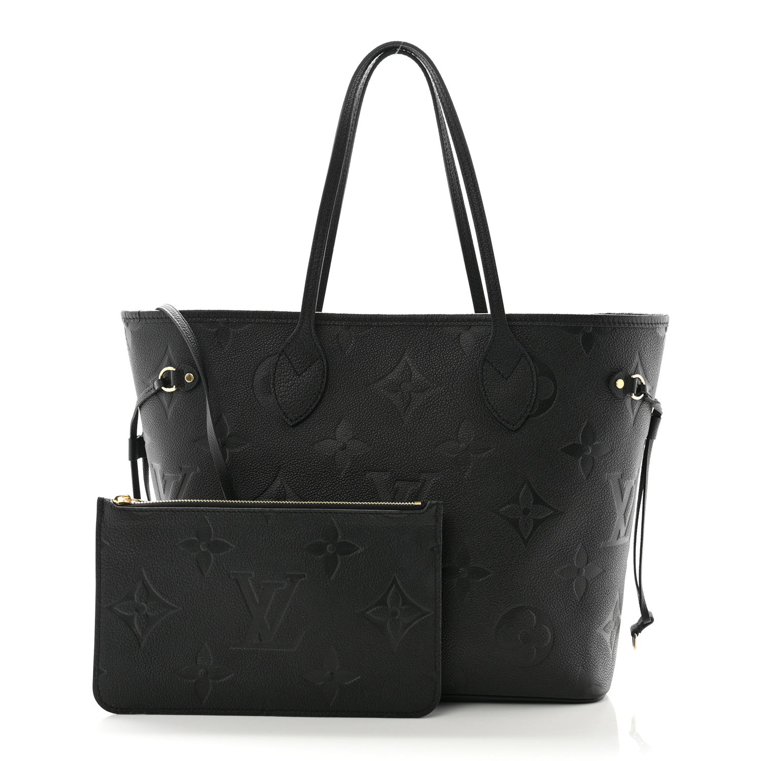 Louis Vuitton Empreinte Monogram Giant Neverfull MM Black 3 of 10
