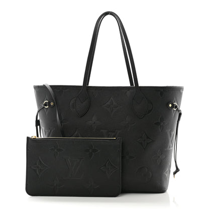 Louis Vuitton Empreinte Monogram Giant Neverfull MM Black 3 of 10
