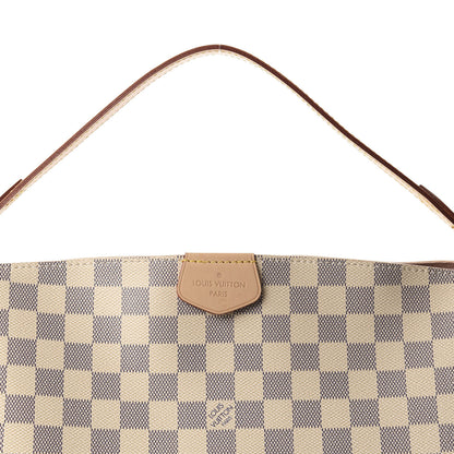 Louis Vuitton Damier Azur Graceful MM Rose Ballerine 10 of 11