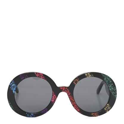 Gucci Acetate Round Glitter GG0319S Sunglasses Rainbow 2 of 7