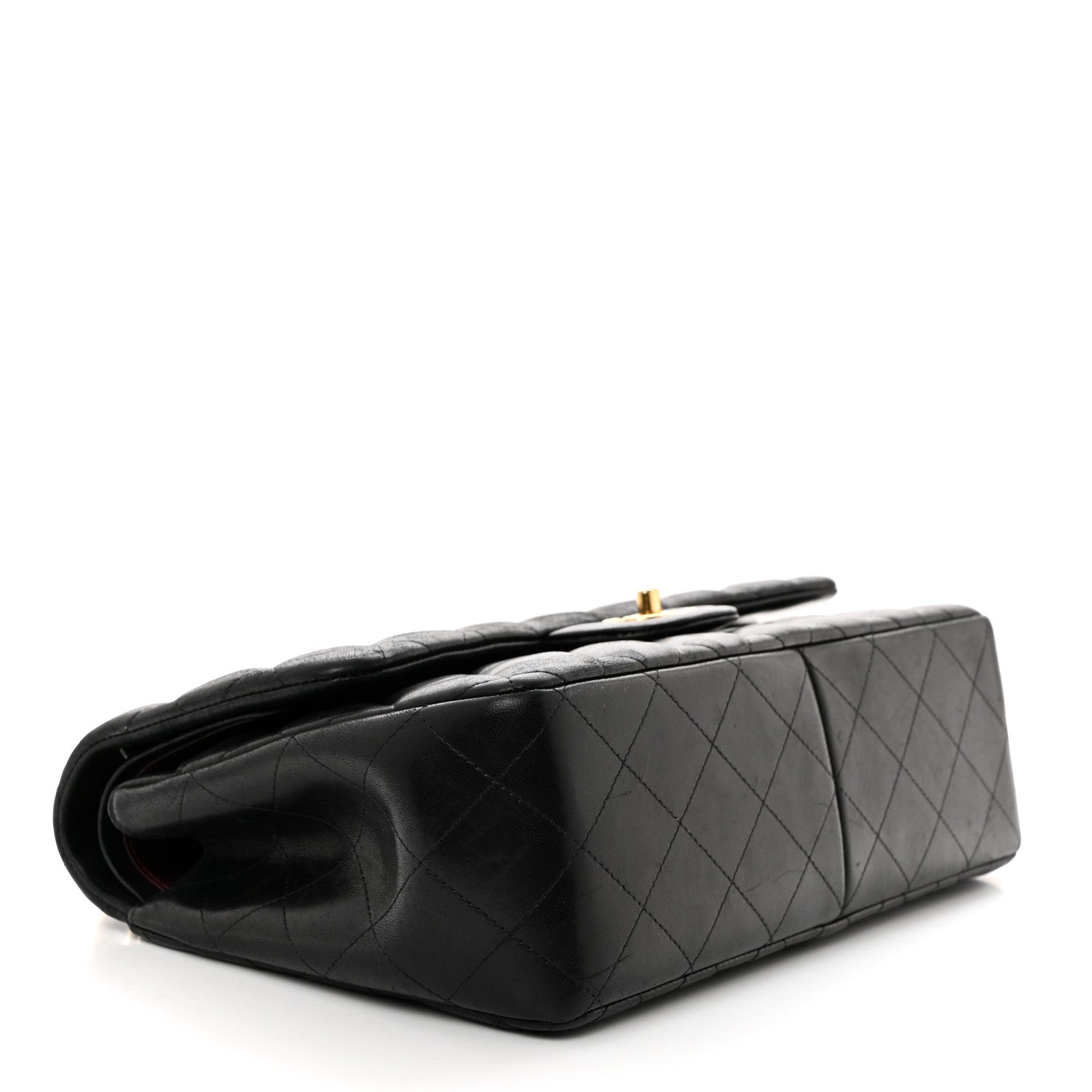 Chanel Lambskin Quilted Jumbo Double Flap Black 4 of 10