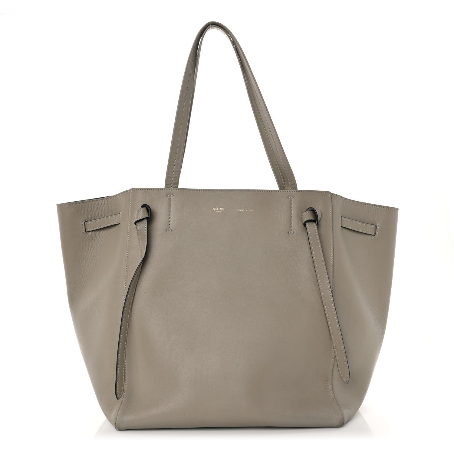 Celine Smooth Calfskin Small Belt Cabas Phantom Taupe 1 of 12