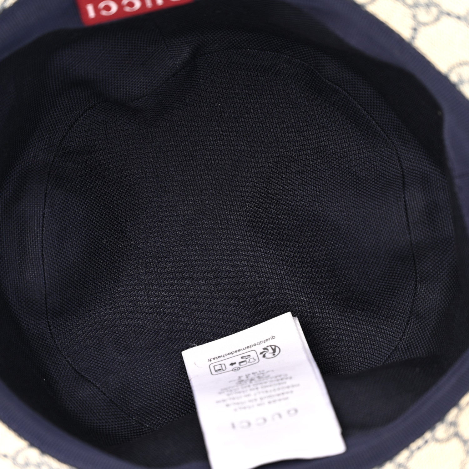 Gucci Lasered Denim GG Monogram Bucket Hat L Blue 7 of 10
