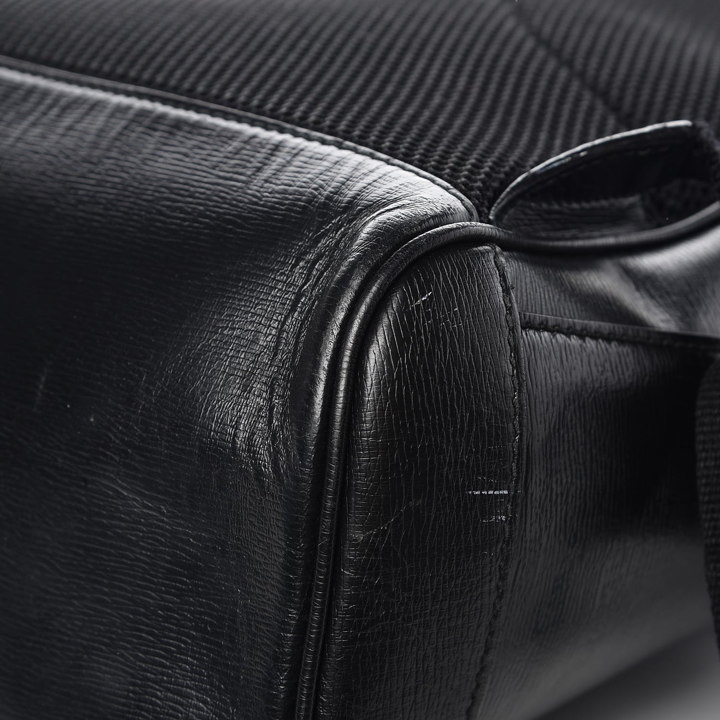 Calfskin Kingsnake Dome Backpack Black