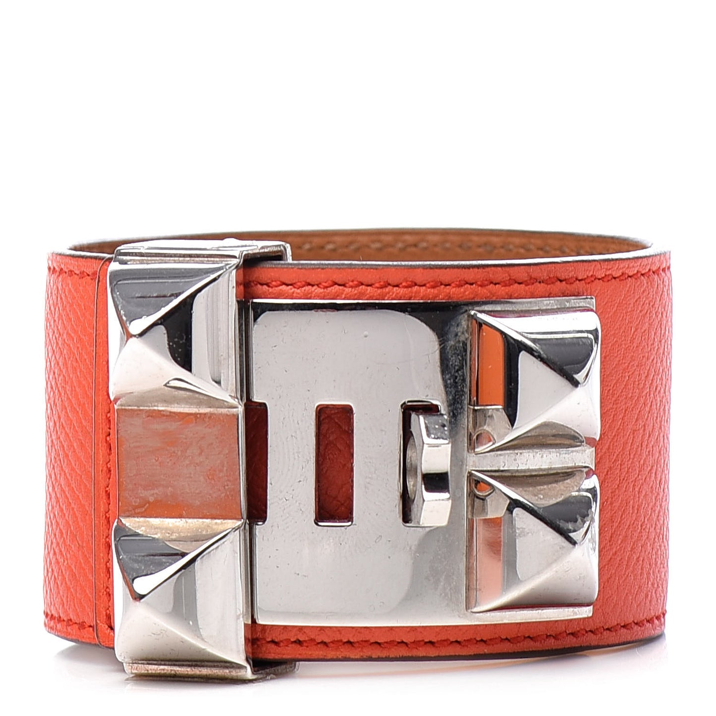 Epsom Collier de Chien CDC L Bracelet Orange Poppy