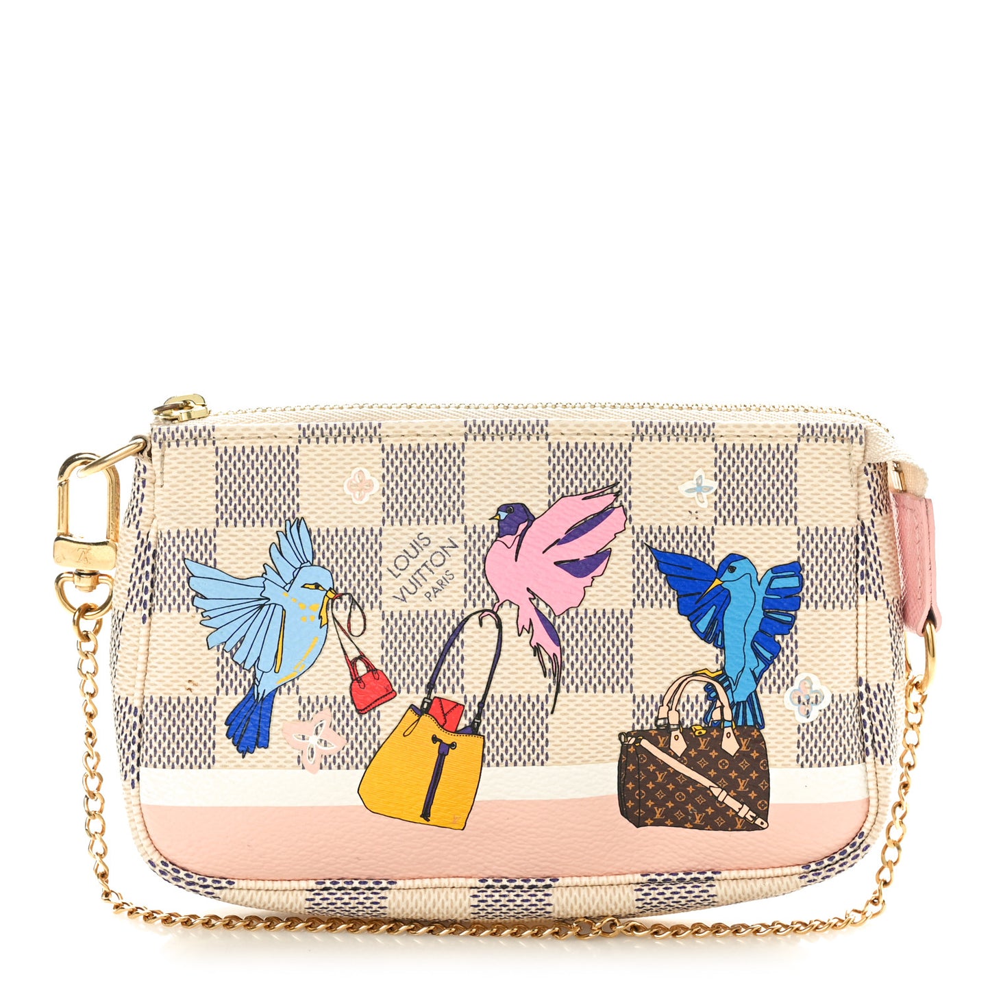 Damier Azur 2018 Christmas Animation Mini Pochette Accessories