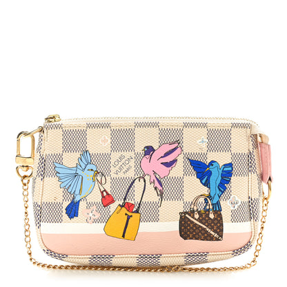 Louis Vuitton Damier Azur 2018 Christmas Animation Mini Pochette Accessories 1 of 10