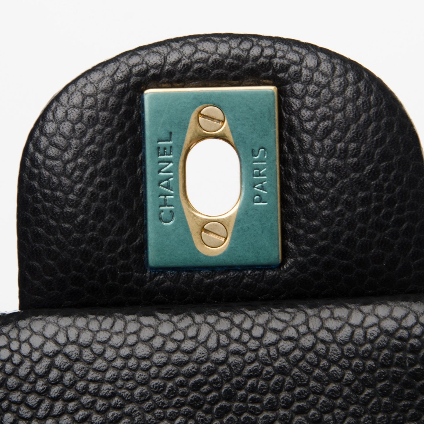 Caviar Quilted Mini Rectangular Flap Black