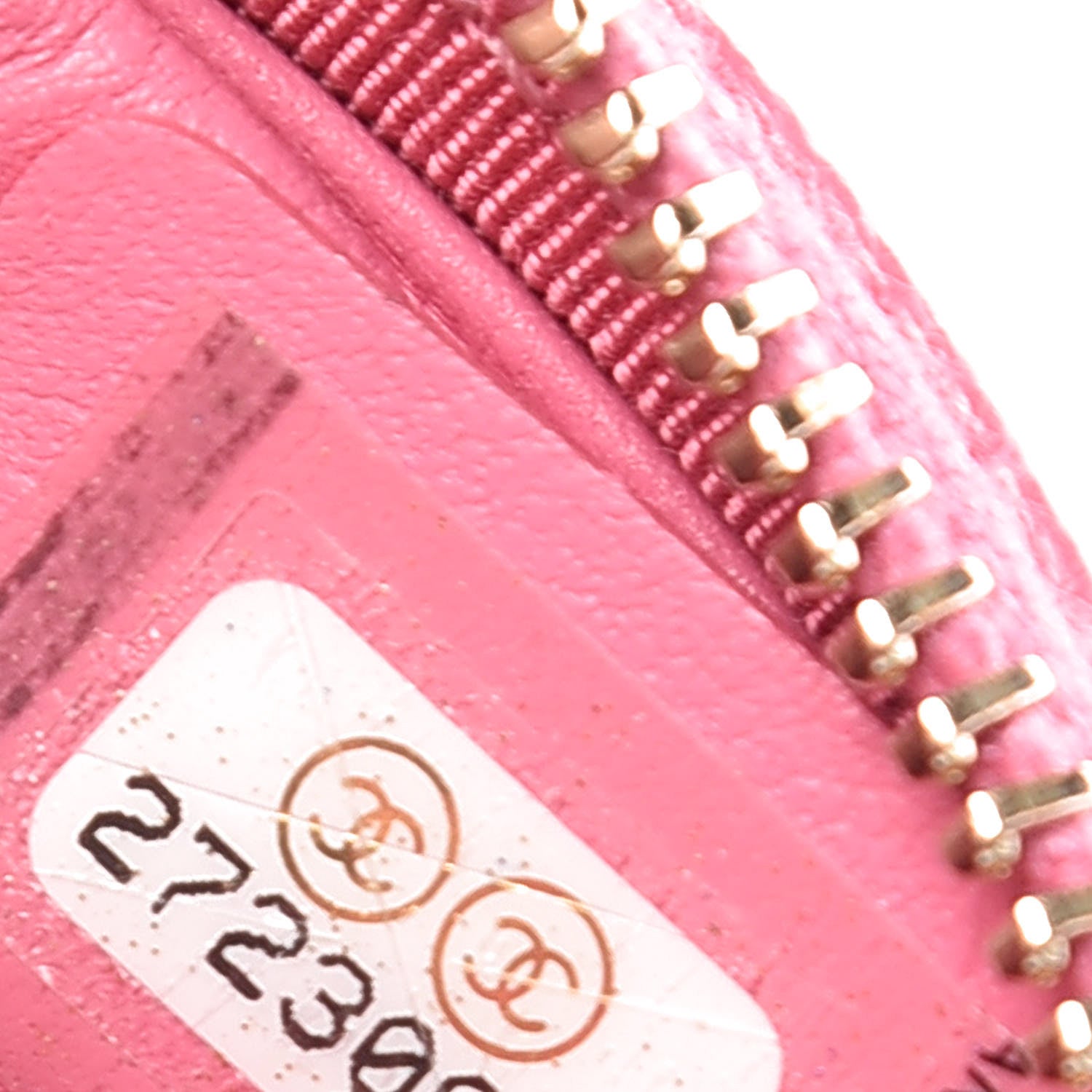 Chanel Iridescent Caviar Quilted Zip Around Classic Coin Purse Pink 7 of 8
