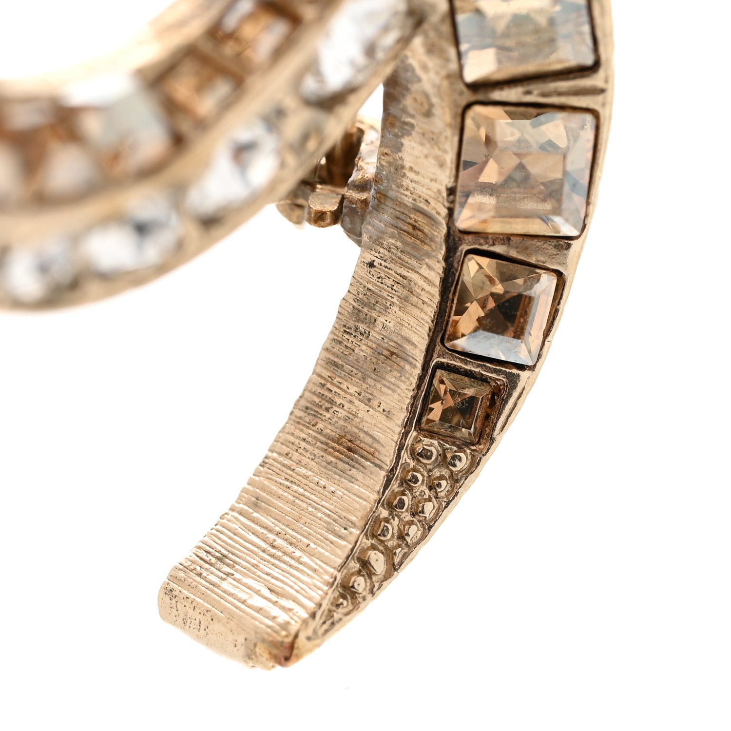 Chanel Baguette Crystal Dubai CC Brooch Gold 5 of 8