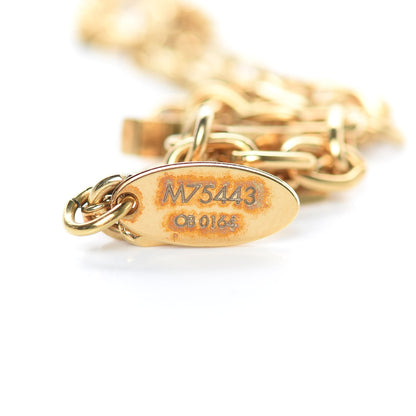 Louis Vuitton Pearl Charmy Necklace Gold 5 of 5