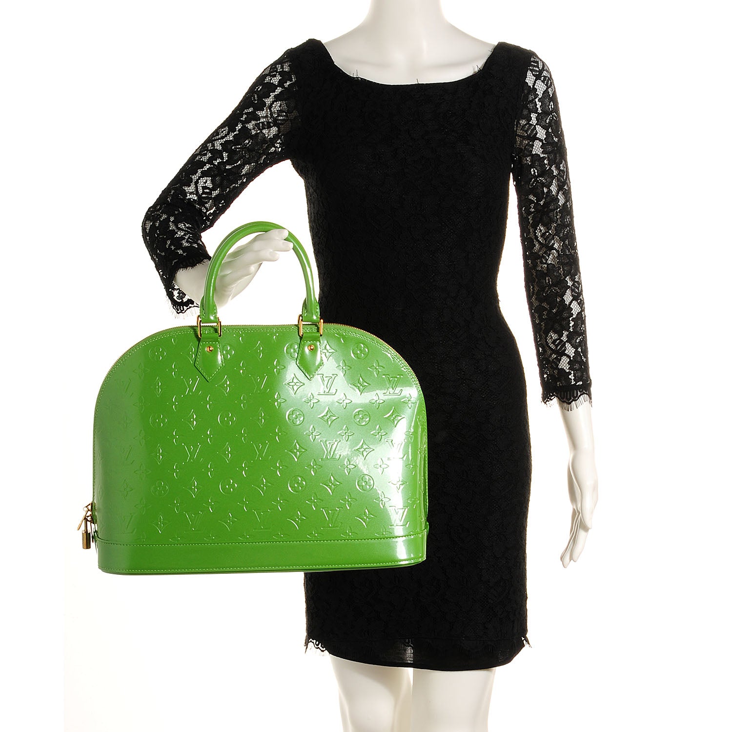 Louis Vuitton Vernis Alma GM Vert Tonic 2 of 7