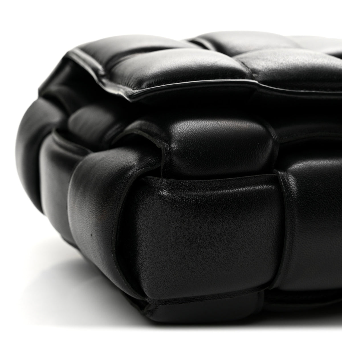 Bottega Veneta Nappa Maxi Intreccio Padded Cassette Crossbody Bag Black 9 of 14