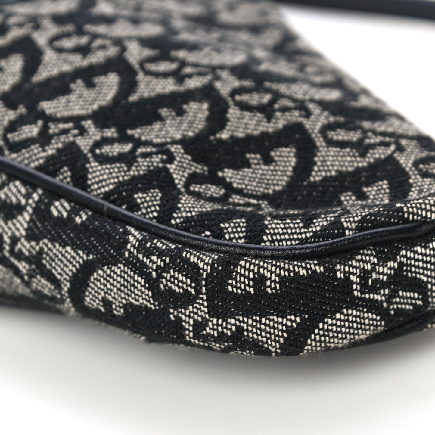 Monogram Mini Saddle Pochette Black