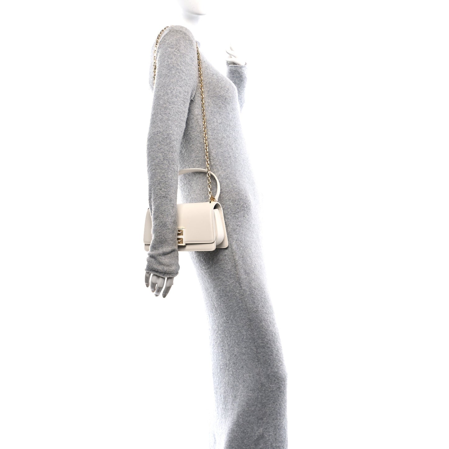 Calfskin Small 4G Sliding Chain Bag Ivory
