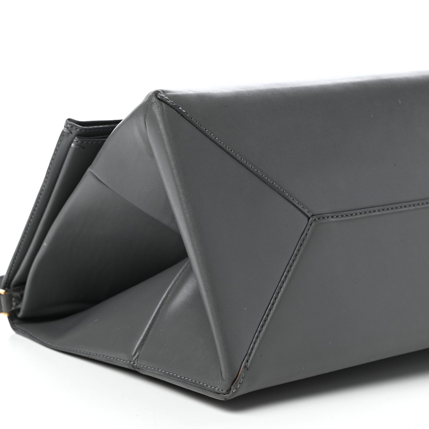 Faux Napa Beckett Shoulder Bag Grey