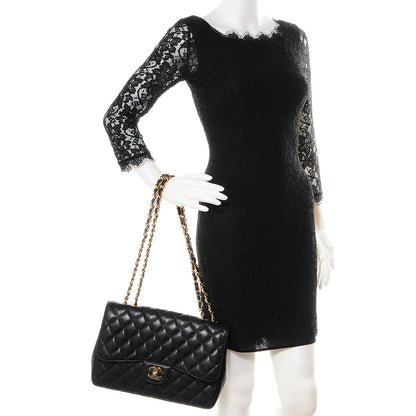 Chanel Caviar Jumbo Single Flap Black 2 of 8