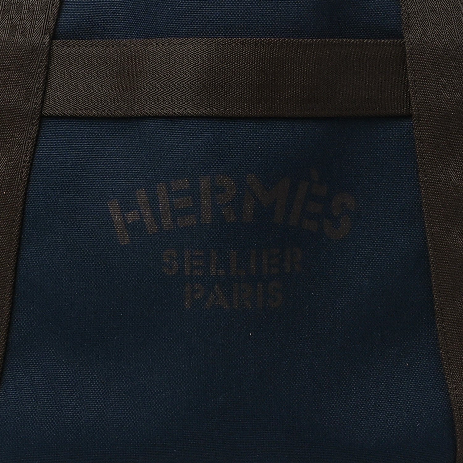 Hermes Toile Sac De Pansage Groom Bleu Navy Feu 7 of 9