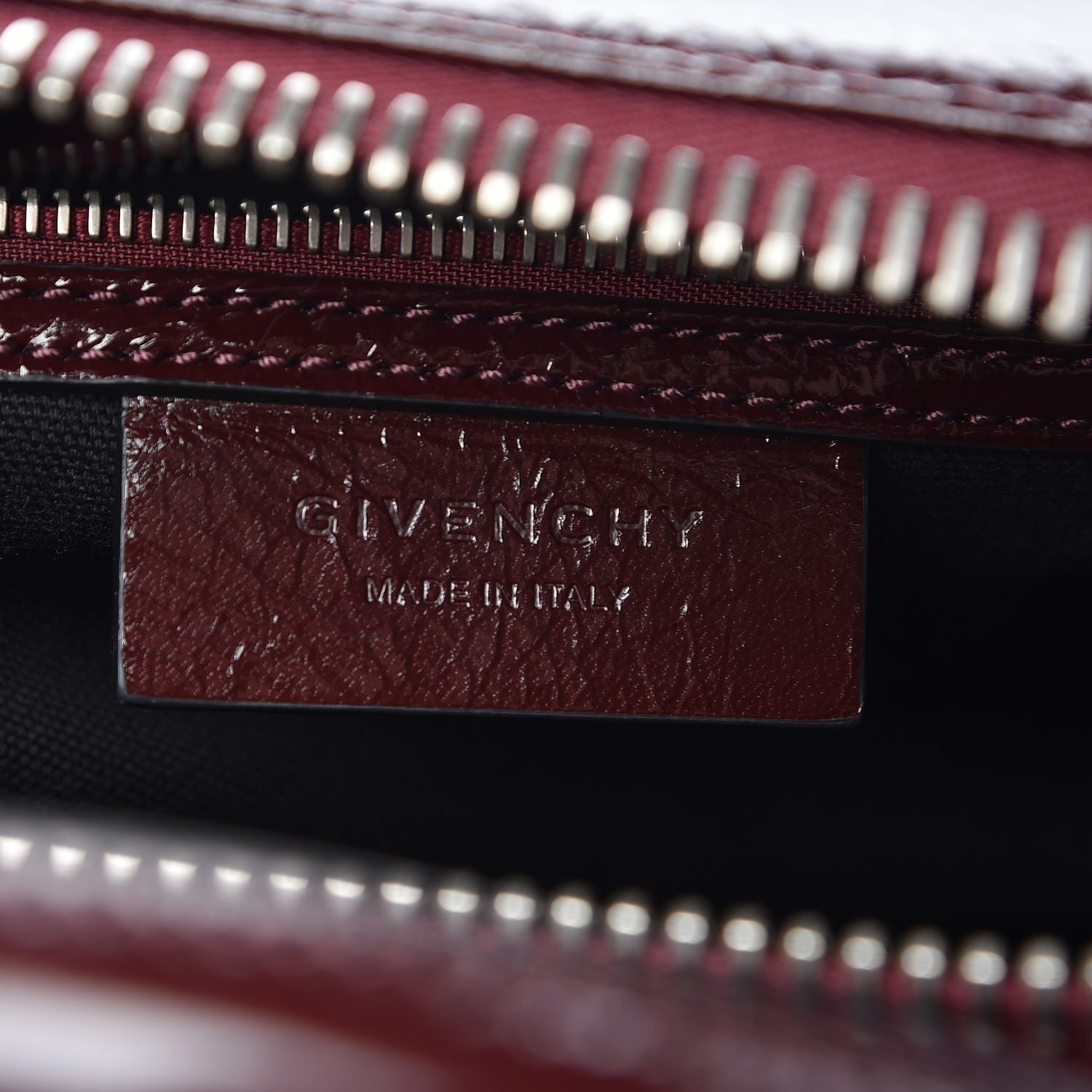 Givenchy Crinkled Patent Calfskin Small Antigona Aubergine 7 of 8