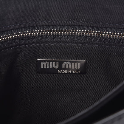 Miu Miu Patent Buckle Flap Handbag Black 6 of 8