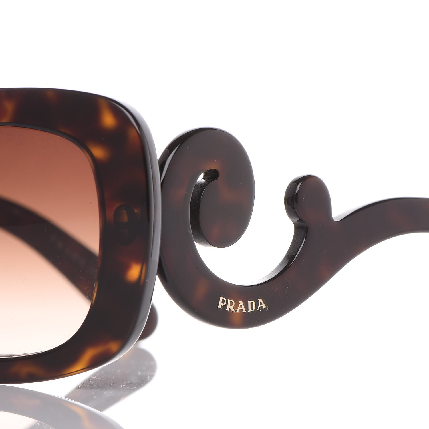 Prada Acetate Baroque Sunglasses SPR 27O Tortoise 5 of 7