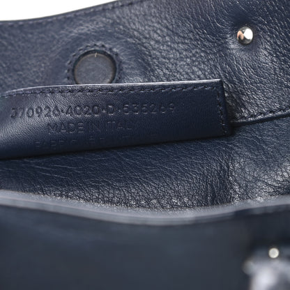 Balenciaga Veau Papier A6 Zip Around Tote Bleu Nuit 7 of 15