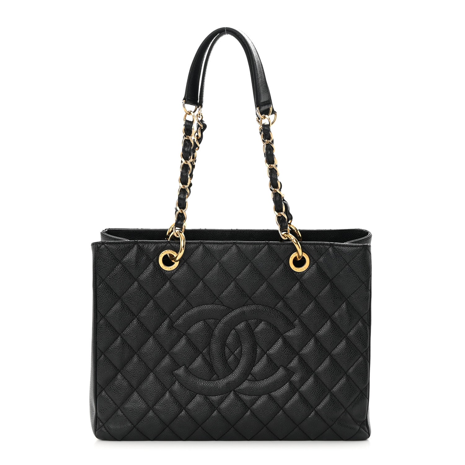 Chanel Caviar Quilted Grand Shopping Tote GST Black 1 of 18
