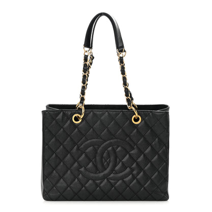 Chanel Caviar Quilted Grand Shopping Tote GST Black 1 of 18
