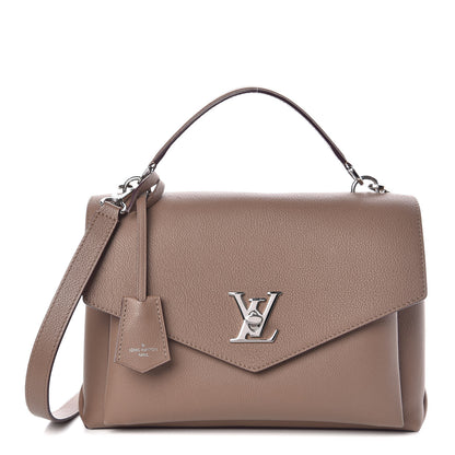 Louis Vuitton Soft Calfskin My Lockme Top Handle Taupe Glace 1 of 15