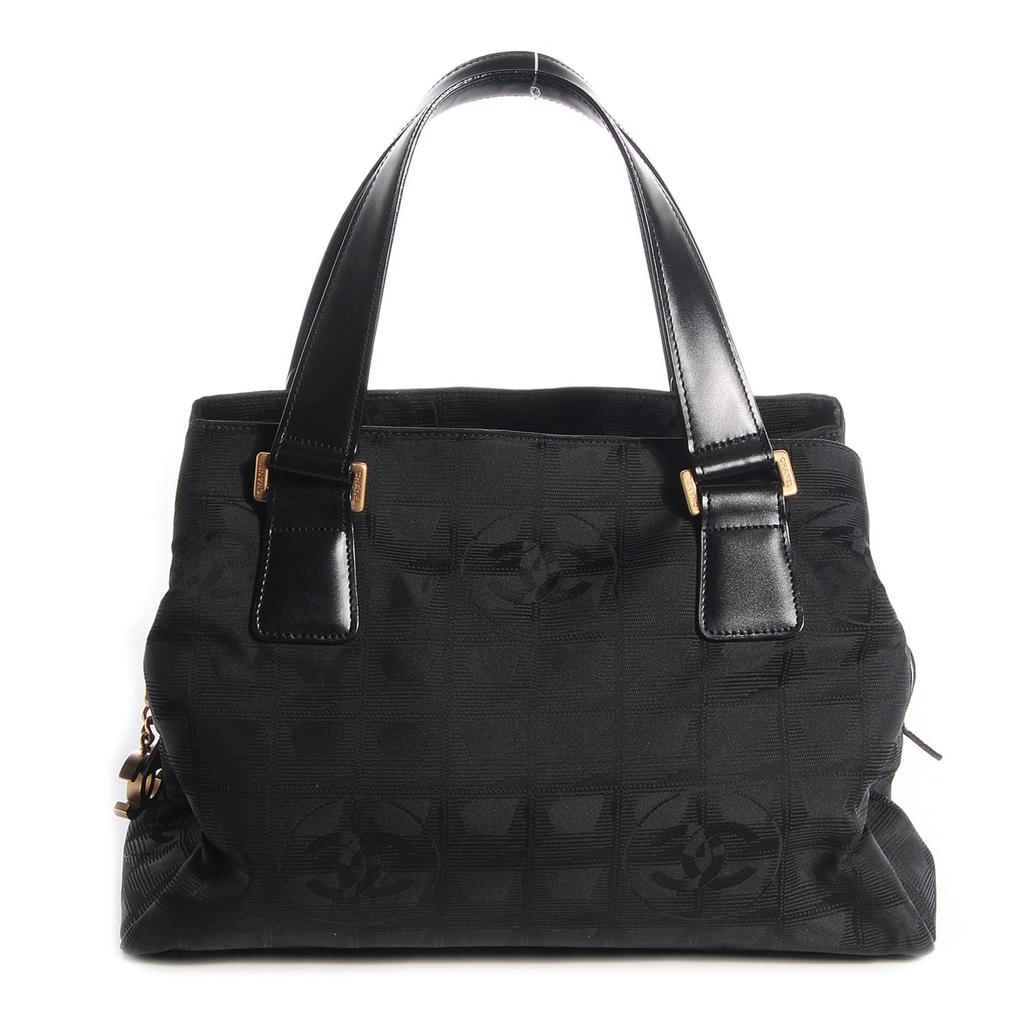 Nylon Travel Zip Tote Black