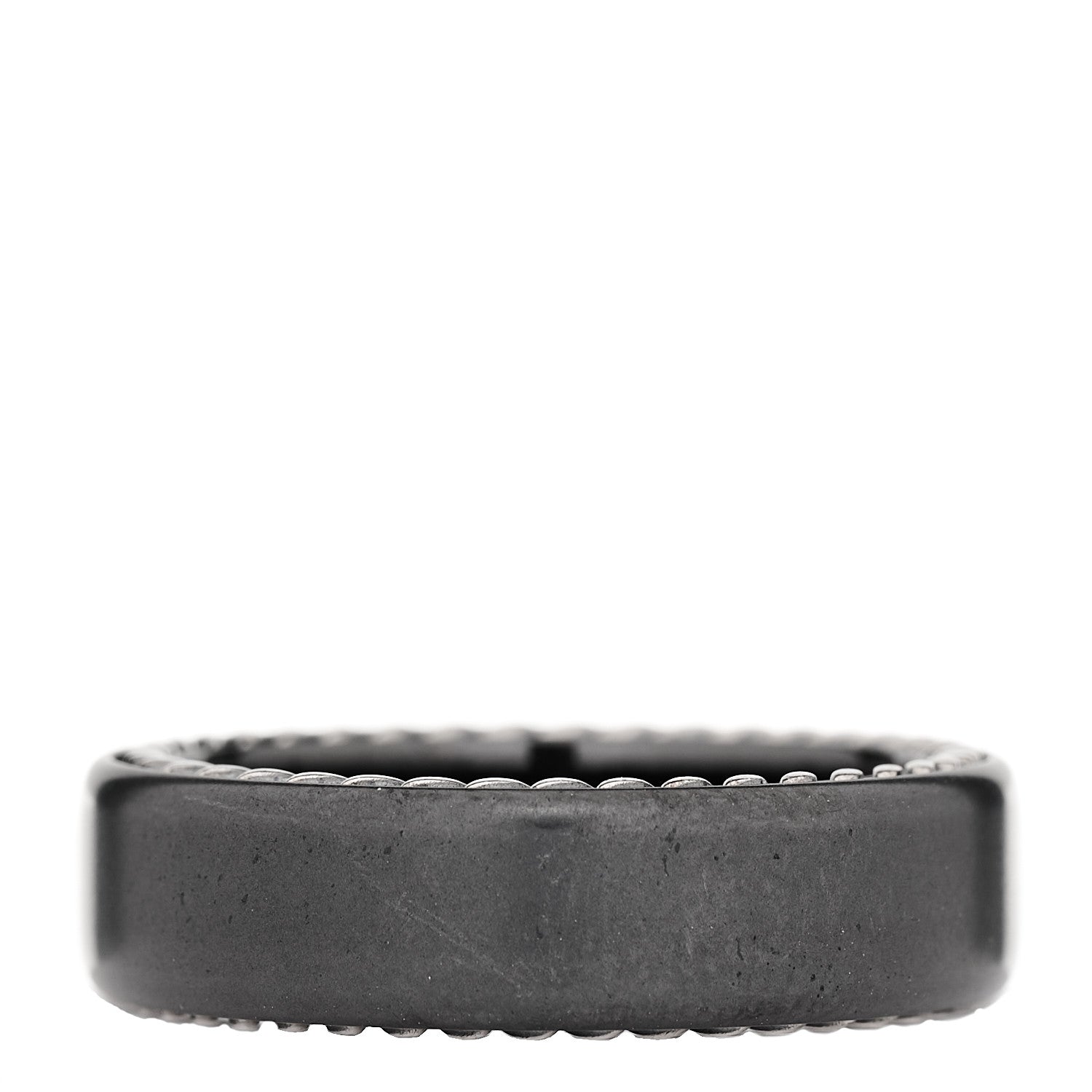 David Yurman Black Titanium Sterling Silver 6mm Streamline Band Ring 57 8 3 of 6