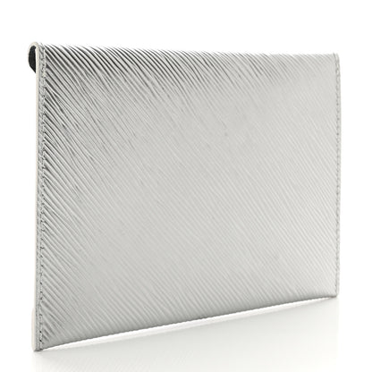 Louis Vuitton Metallic Epi Invitation Envelope Clutch Silver 3 of 6