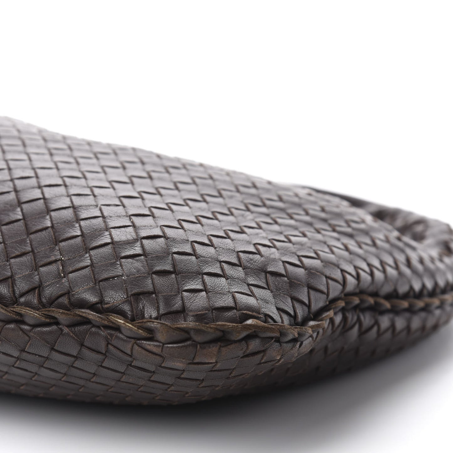 Nappa Intrecciato Medium Veneta Hobo Ebano