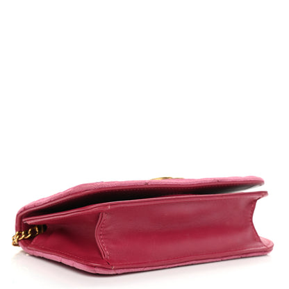 Gucci Velvet Matelasse Love Embroidered GG Marmont Mini Bag Light Raspberry Rose 4 of 11