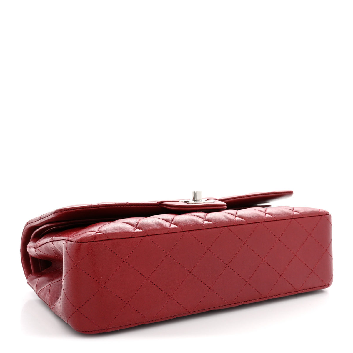 Chanel Lambskin Quilted Medium Double Flap Red 4 of 10