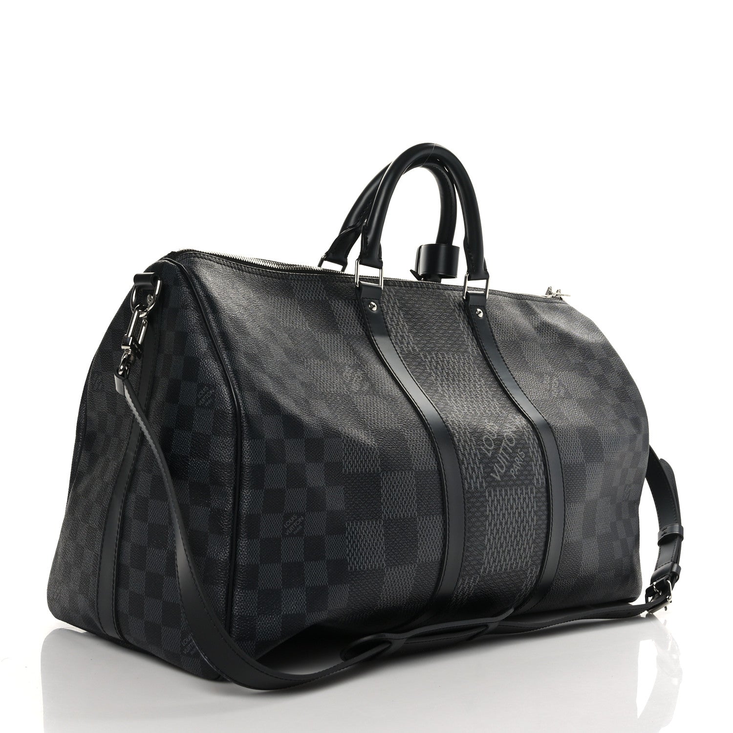 Louis Vuitton Damier Graphite 3D Keepall Bandouliere 50 3 of 11
