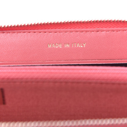 Chanel Lambskin Quilted Small Lucky Charms Zip Around Wallet Pink 9 of 12
