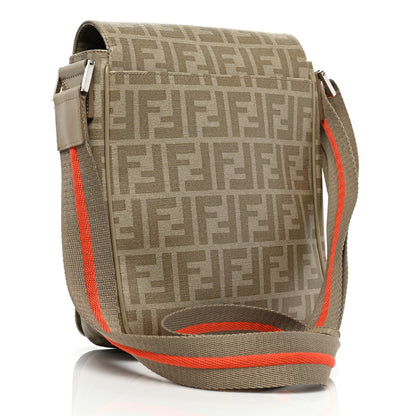 Fendi Zucca Spalmati Messenger Bag Kaki Pietra 2 of 7