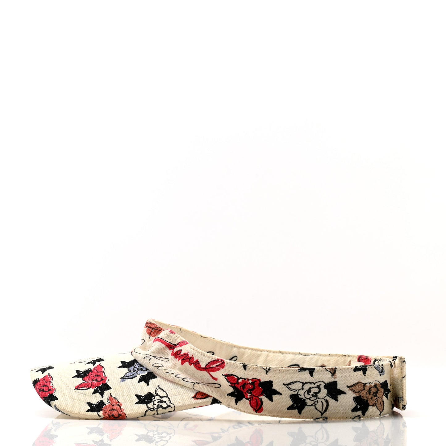 Cotton Flower Visor Ecru Multicolor