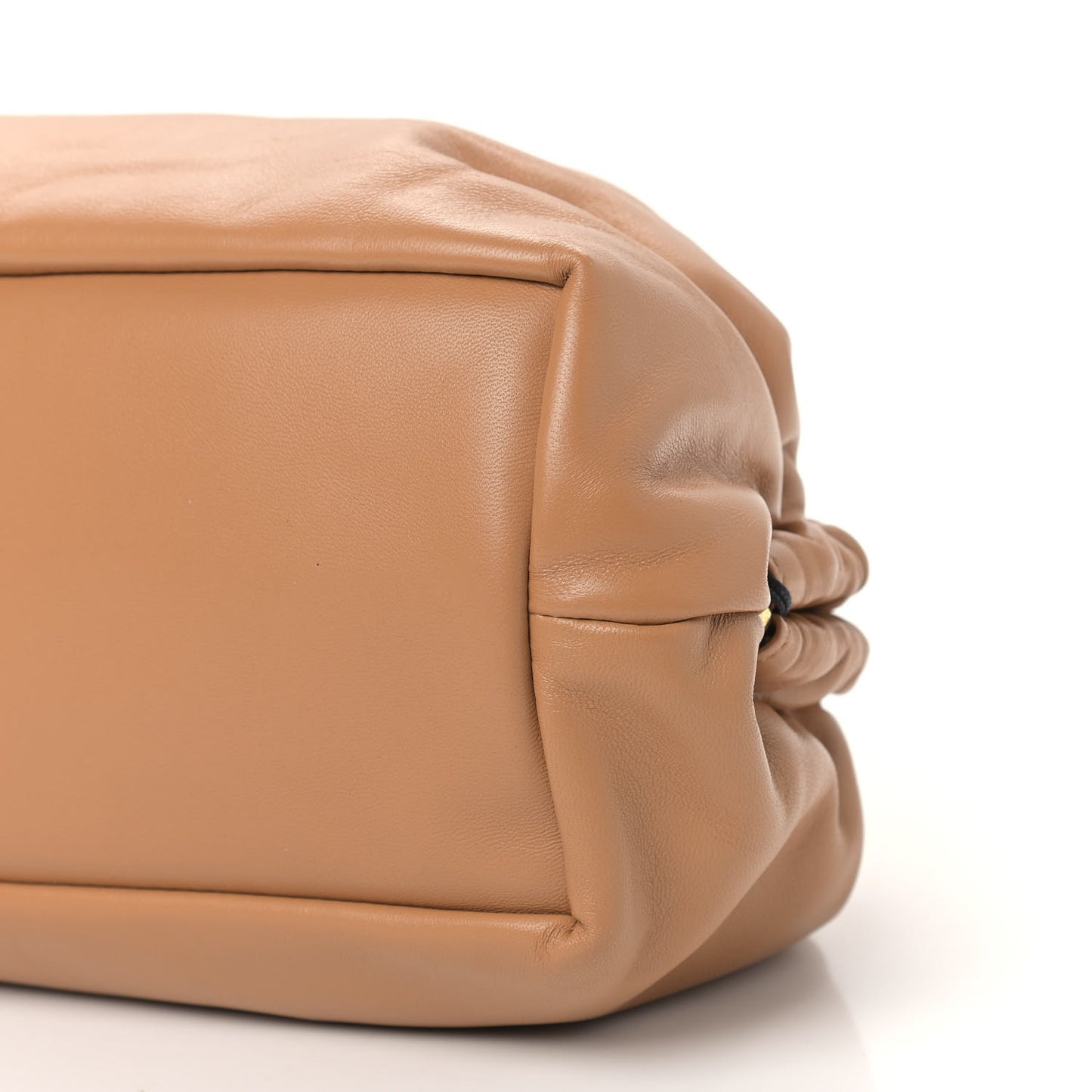 Lambskin Cloud Clutch Caramel