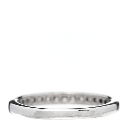Tiffany Platinum Diamond .22ctw Half Circle Wedding Band Ring 52 6 3 of 5