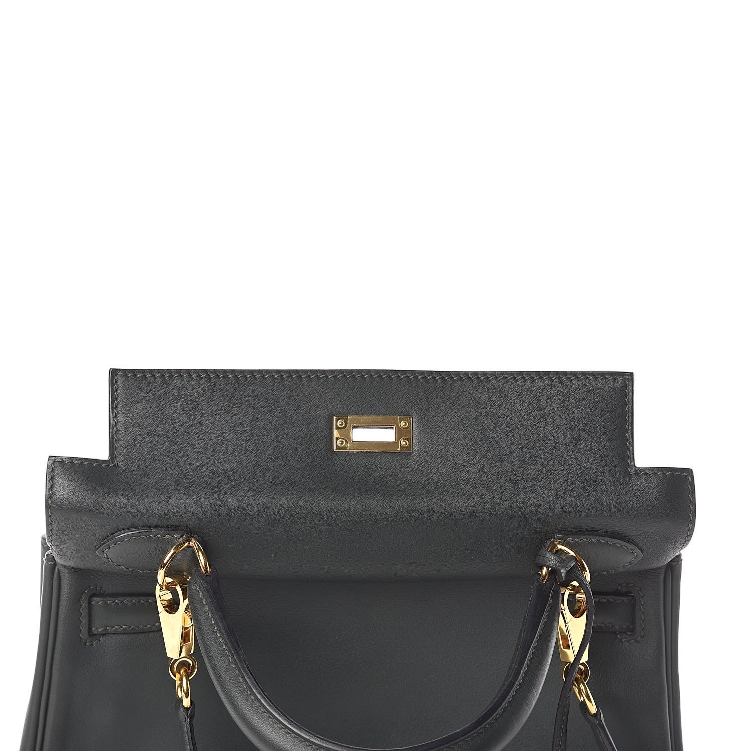 Hermes Swift Kelly Retourne 25 Vert Fonce 11 of 34