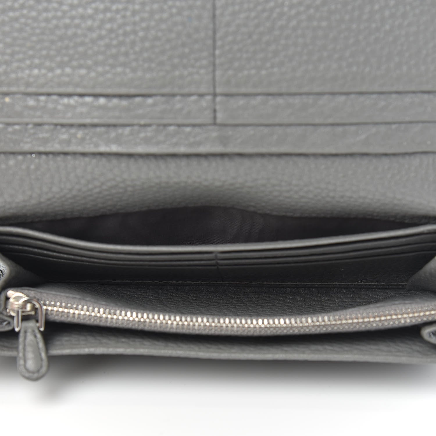 Prada Vitello Daino Flap Continental Wallet Marmo 5 of 9