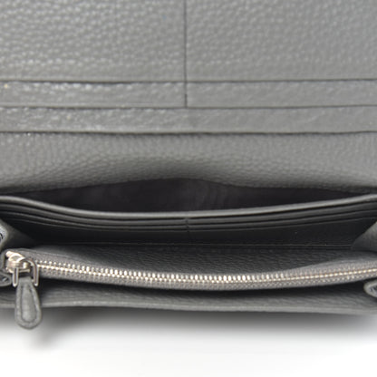 Prada Vitello Daino Flap Continental Wallet Marmo 5 of 9