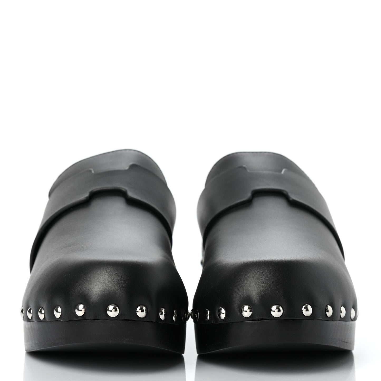 Calfskin Calya Mules 39 Black