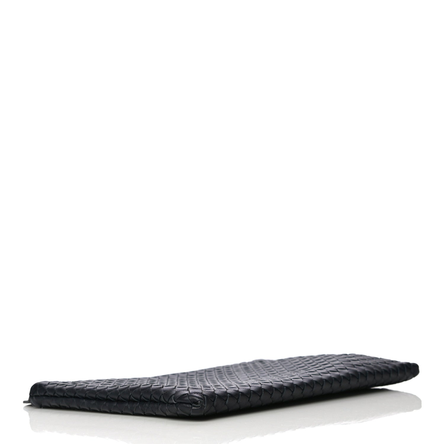 Bottega Veneta Nappa Intrecciato Large Flat Zip Biletto Pouch Black 4 of 13